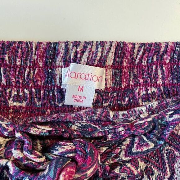 Xhilaration purple elastic waistband Aztec skirt | Sz M - Picture 4 of 4